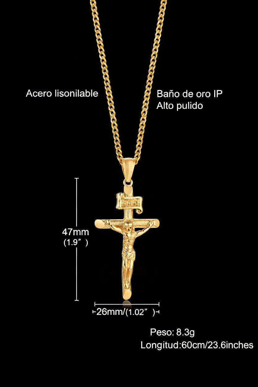 collar de Jesús en la cruz