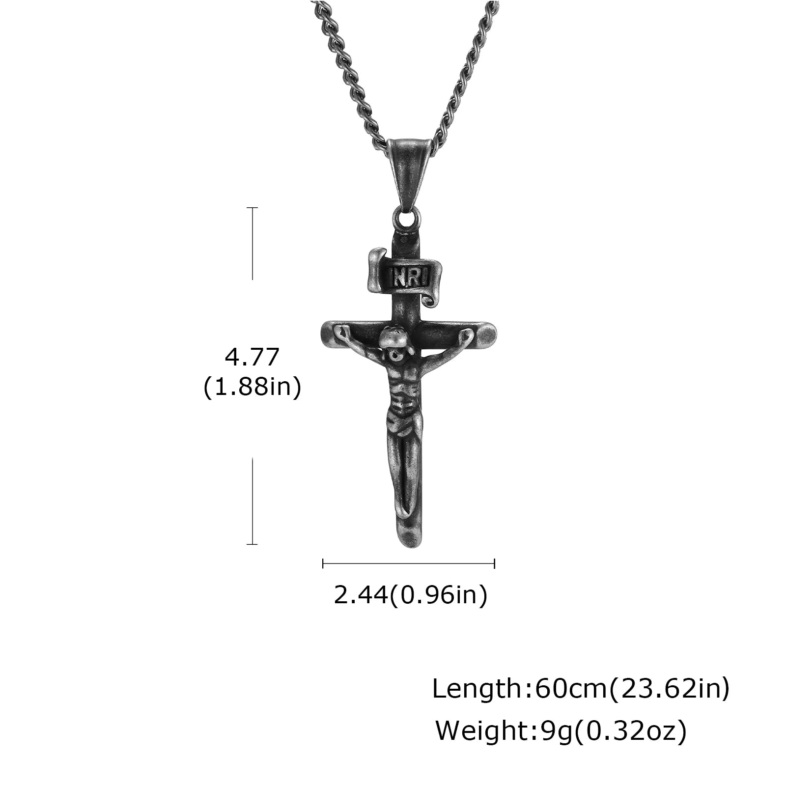 collar de Jesús en la cruz
