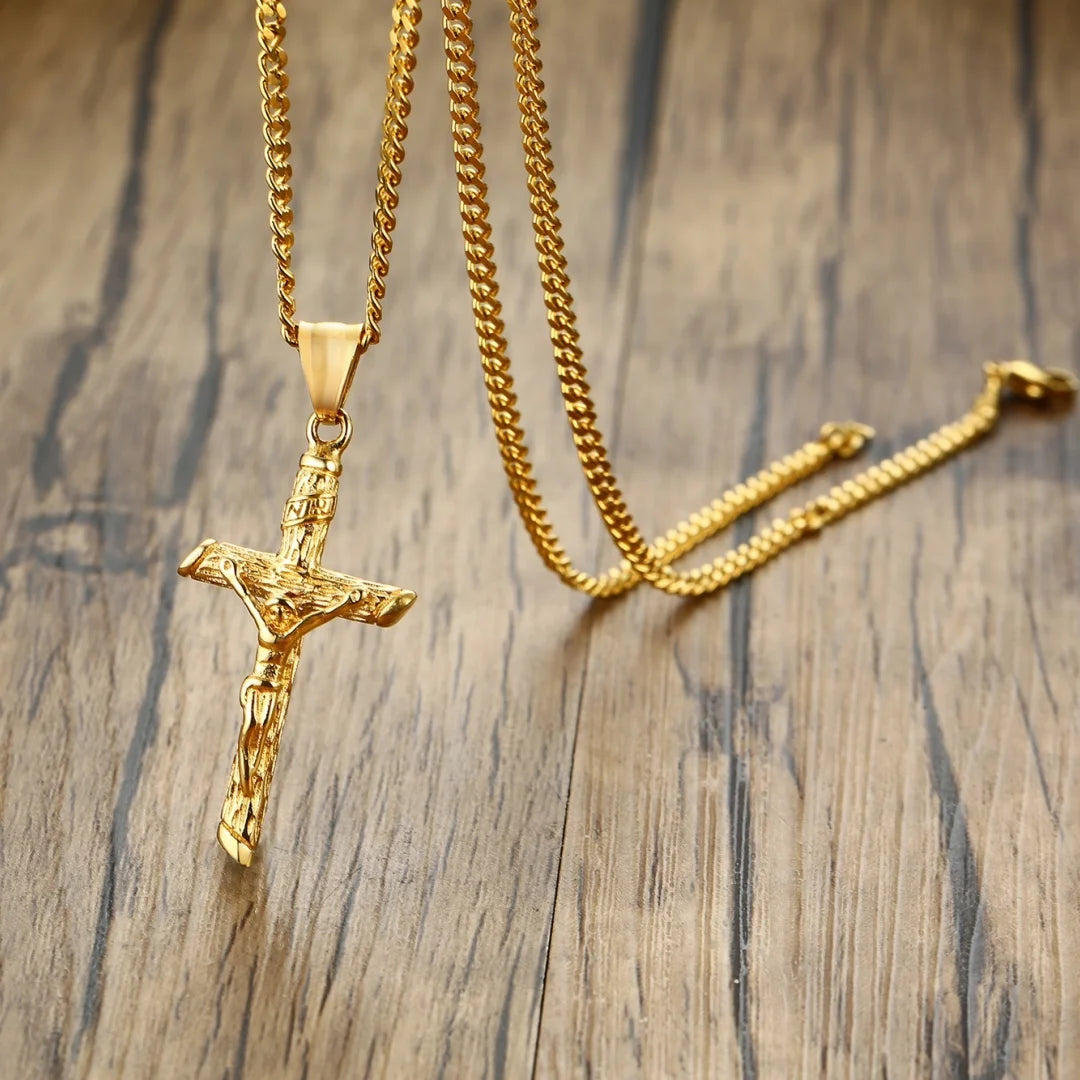 collar de Jesús en la cruz