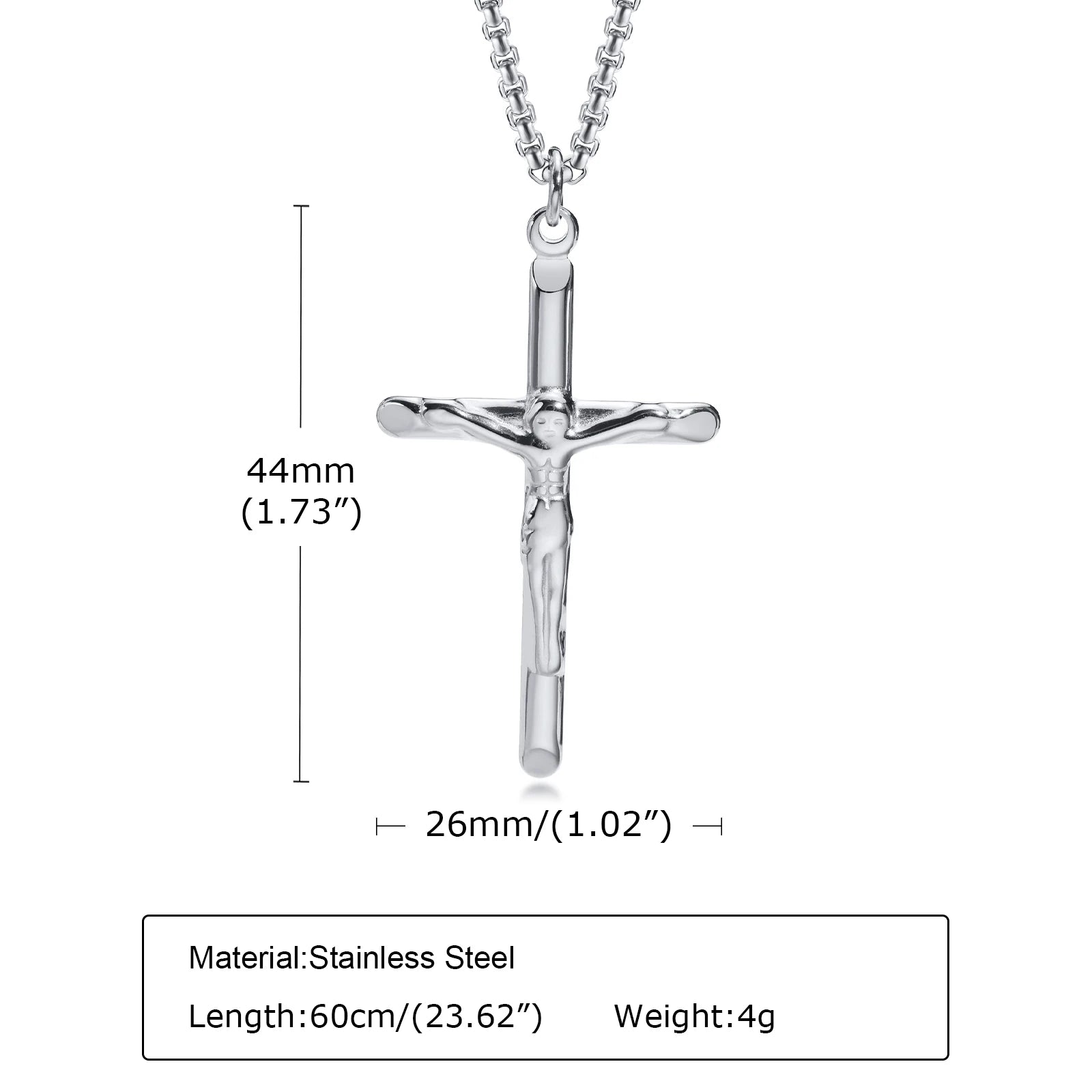 collar de Jesús en la cruz