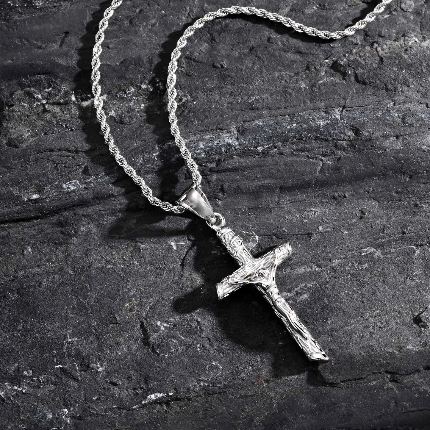 colgante con cruz de Jesús religiosa para hombres y mujeres