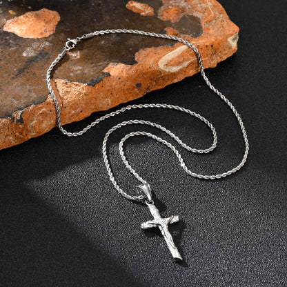 colgante con cruz de Jesús religiosa para hombres y mujeres
