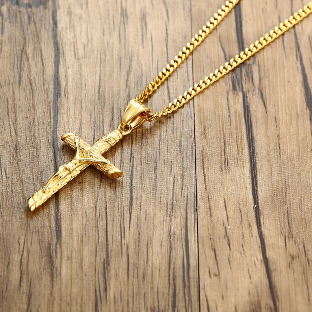 collar de Jesús en la cruz