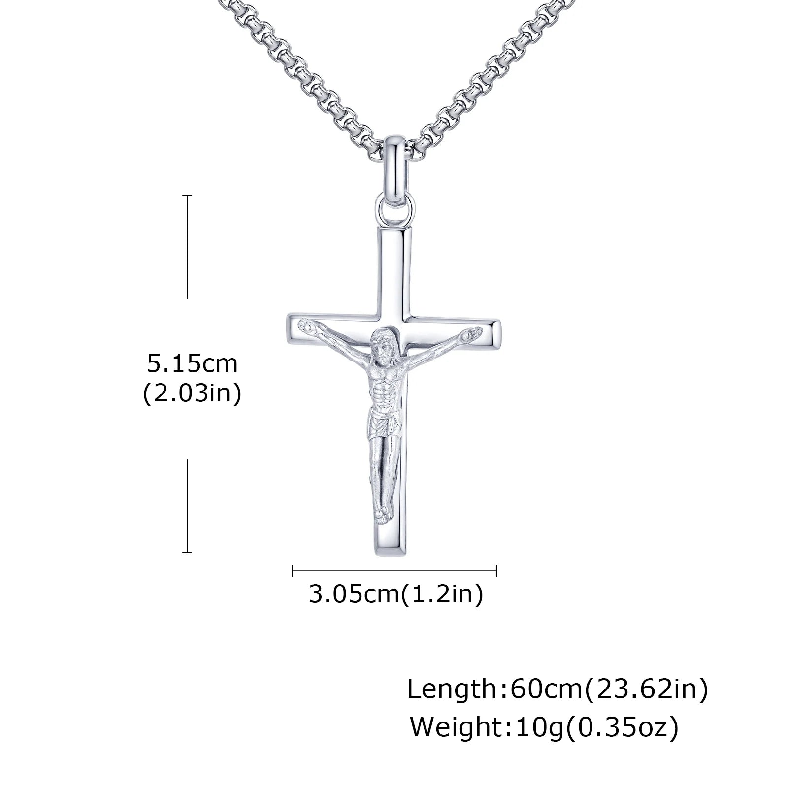 collar de Jesús en la cruz