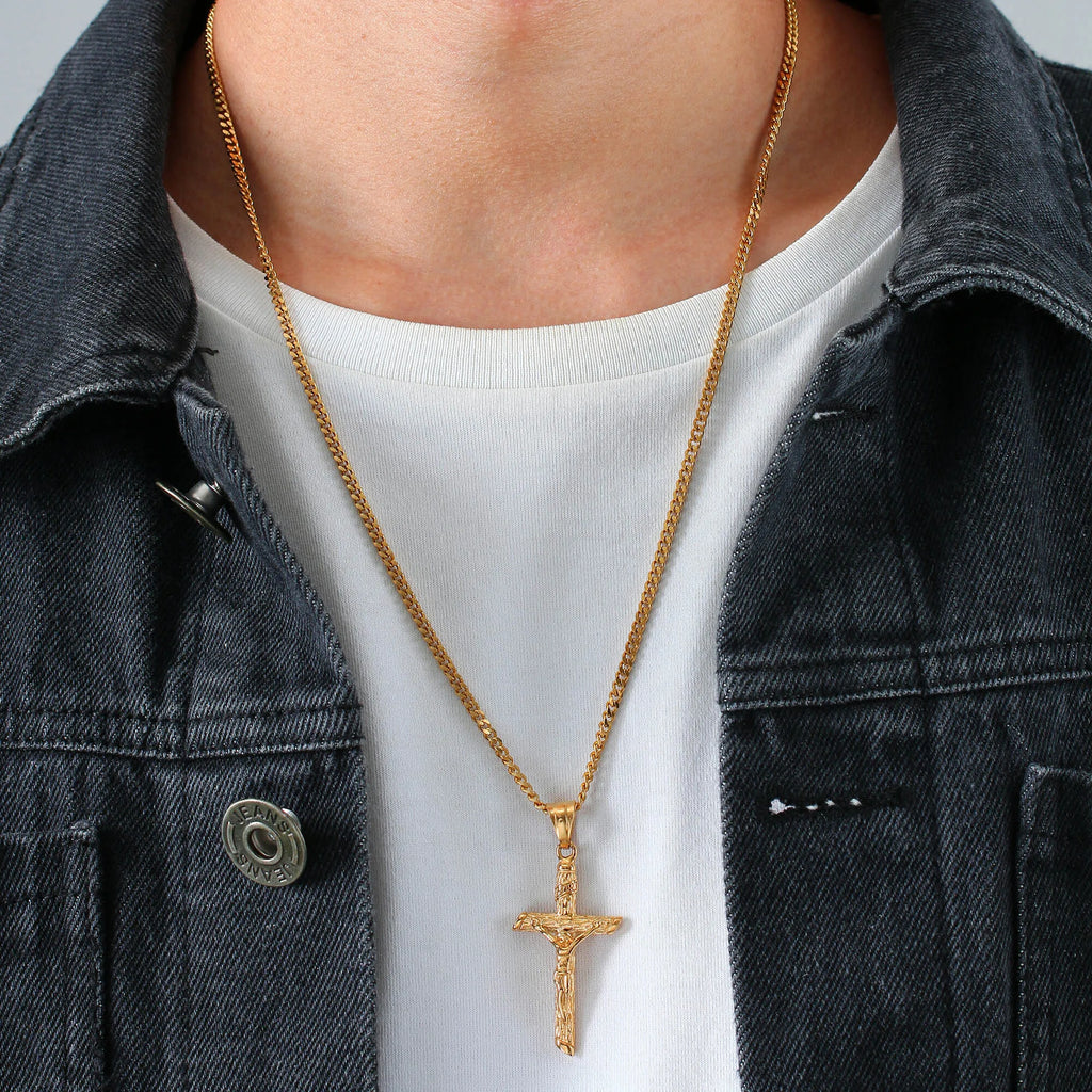 collar de Jesús en la cruz