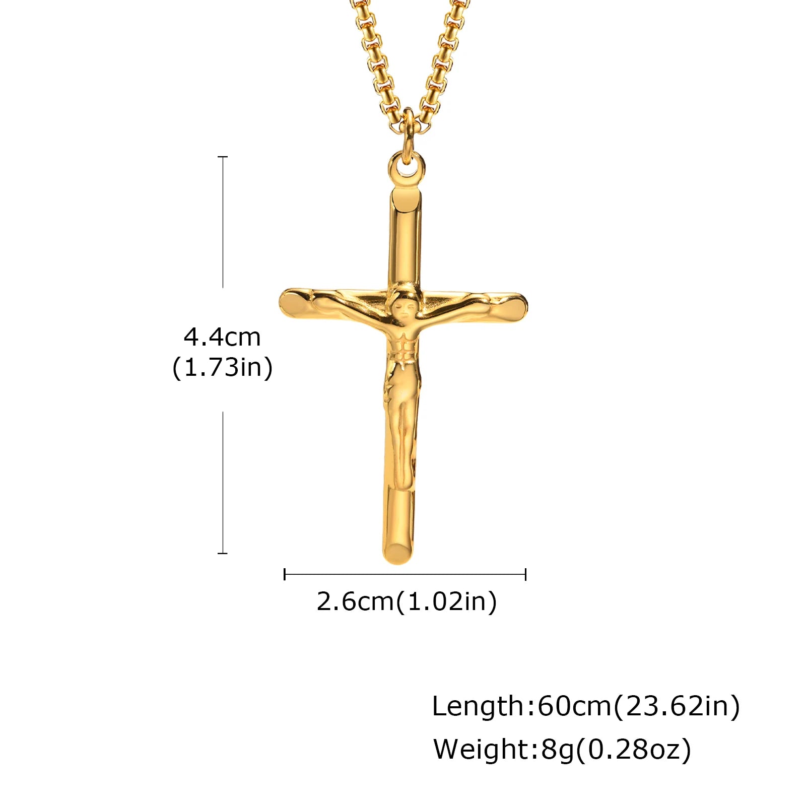 collar de Jesús en la cruz