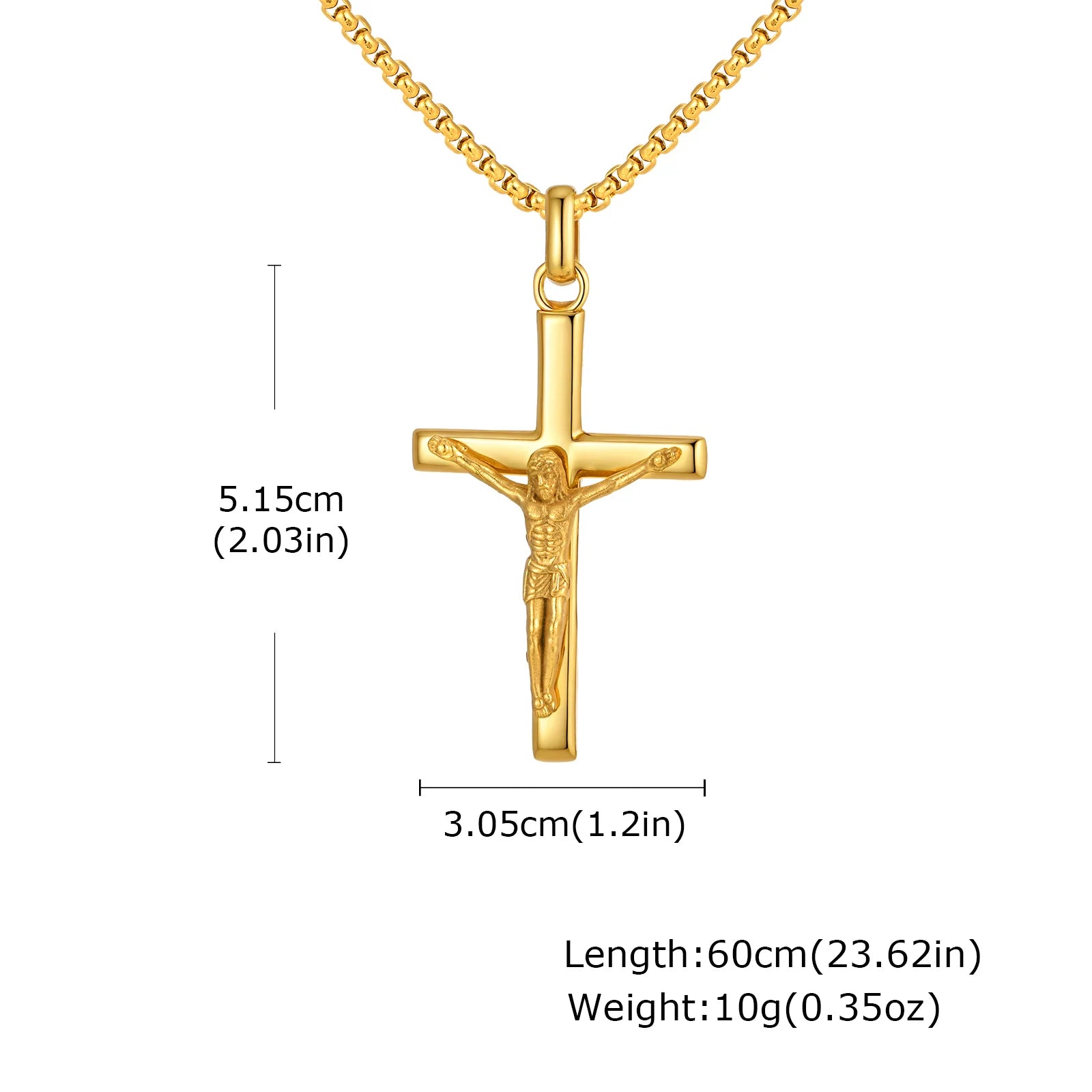 collar de Jesús en la cruz