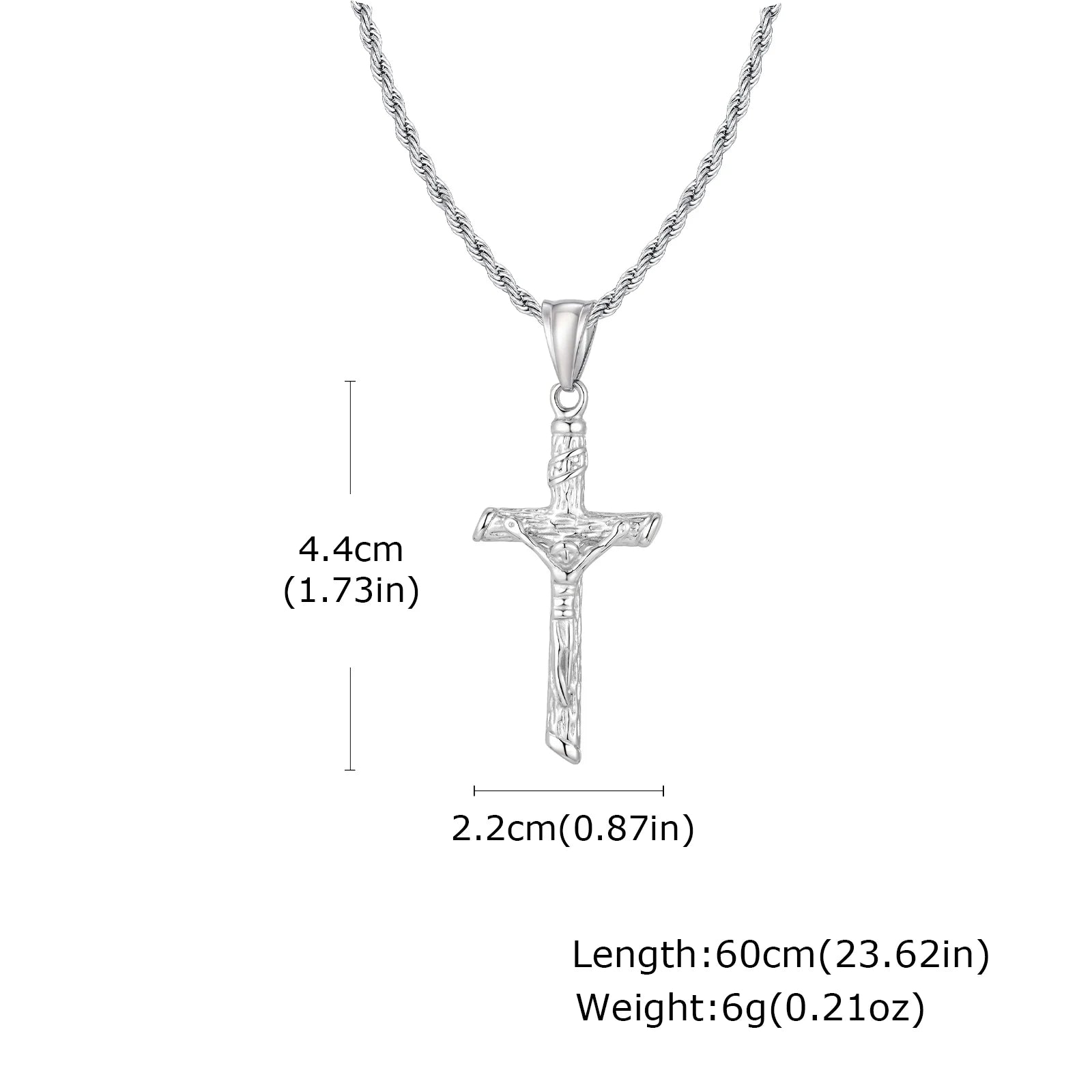 collar de Jesús en la cruz