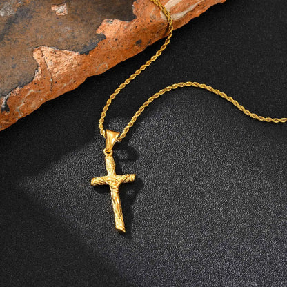 colgante con cruz de Jesús religiosa para hombres y mujeres